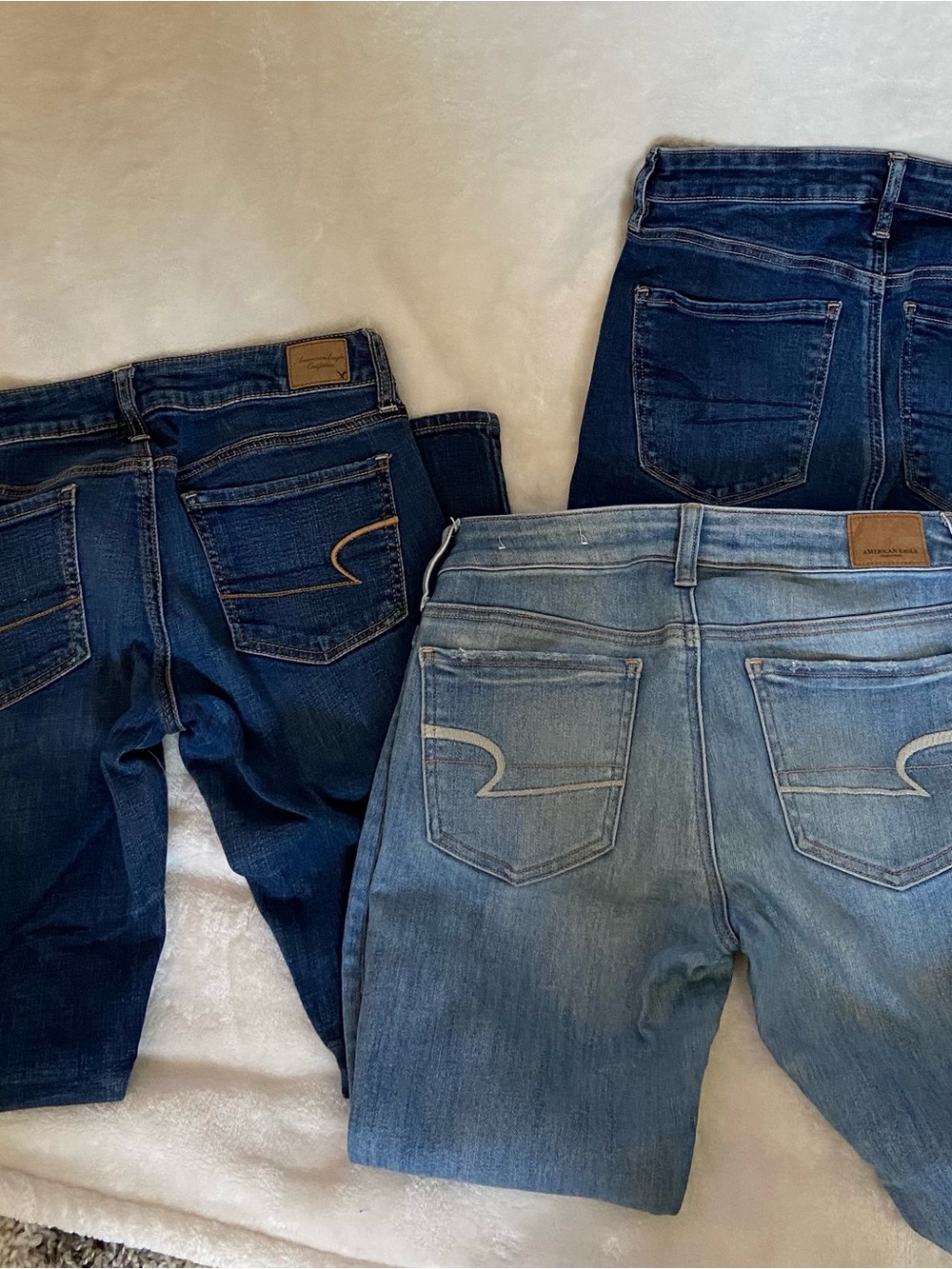 American Eagle Jeggings Bundle of 3 Size 6 Stretch Denim Jeans - Picture 2 of 10